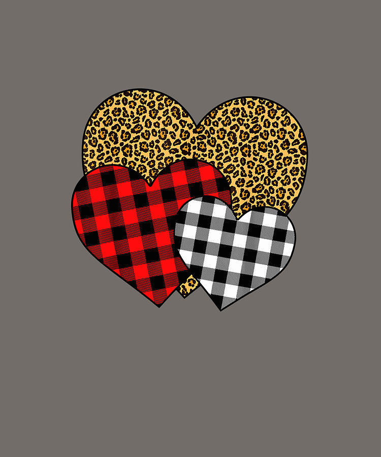 Valentines Day Love hoodies with Leopard and Buffalo Plaid Shirt for adults and you//Valentines Day//XOXO//Love Shirts//Cute Shirts//many color options//customizable options long sleeves V-Necks