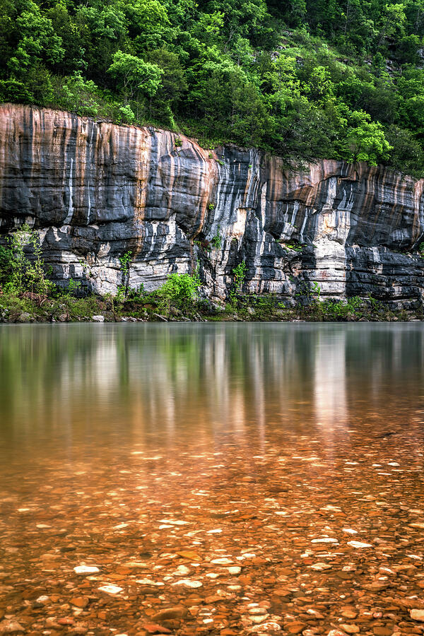 Buffalo River Morning Light At Painted Bluff Photograph by Gregory Ballos
