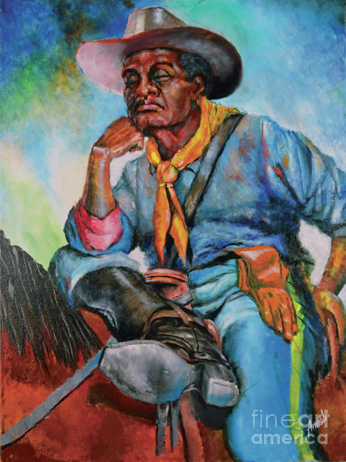 Buffalo Soldier Painting by George Ameal Wilson