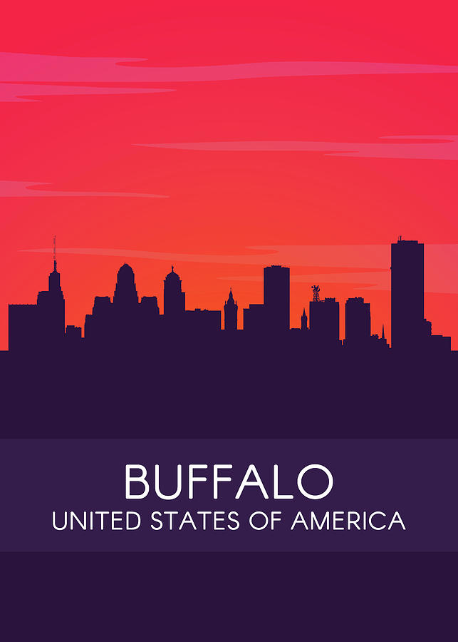 Buffalo Digital Art - Buffalo by Towery Hill