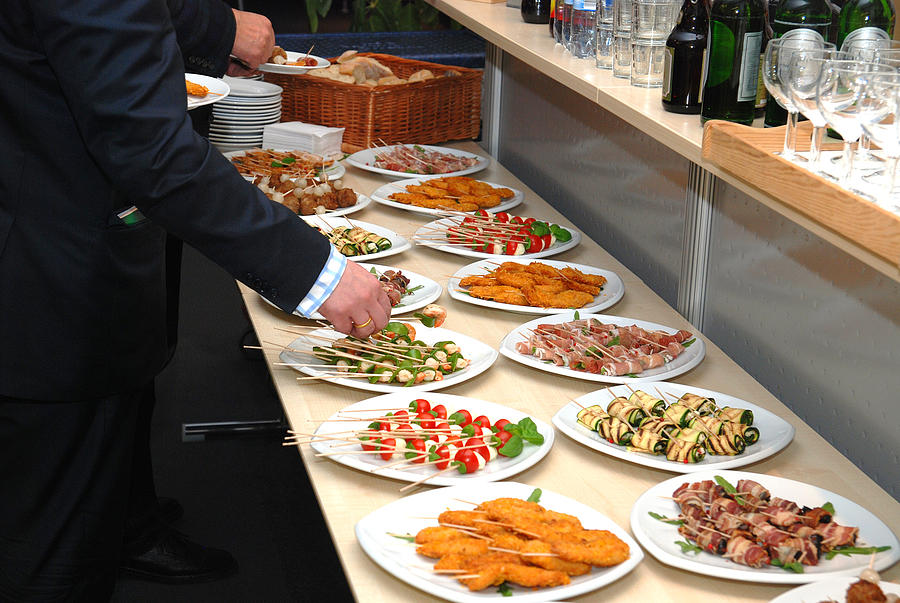 Buffet With Finger-food Starters Photograph by Wakila