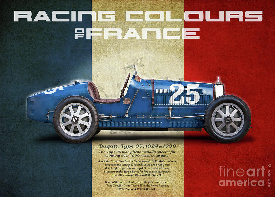 Bugatti 5b France Painting By Raceman Decker Fine Art America