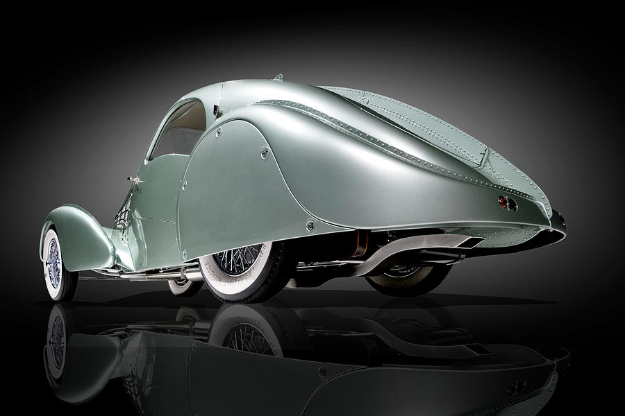 Bugatti Aerolithe Rear View Photograph