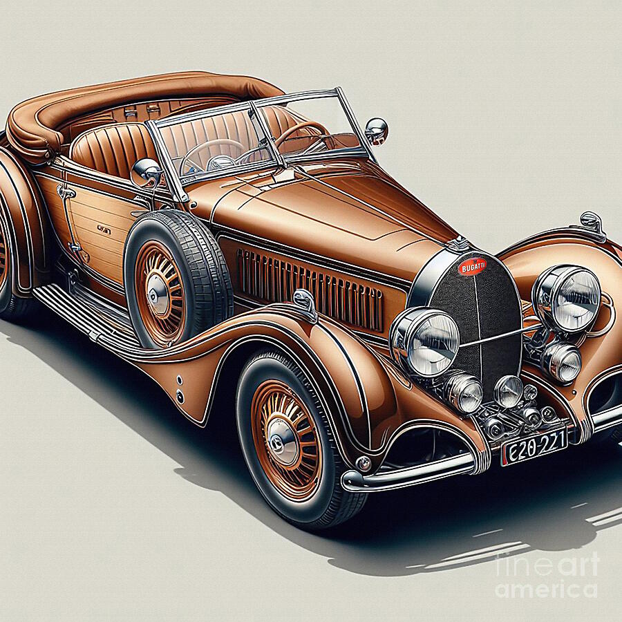 Bugatti Digital Art - Bugatti #I by Jerzy Czyz