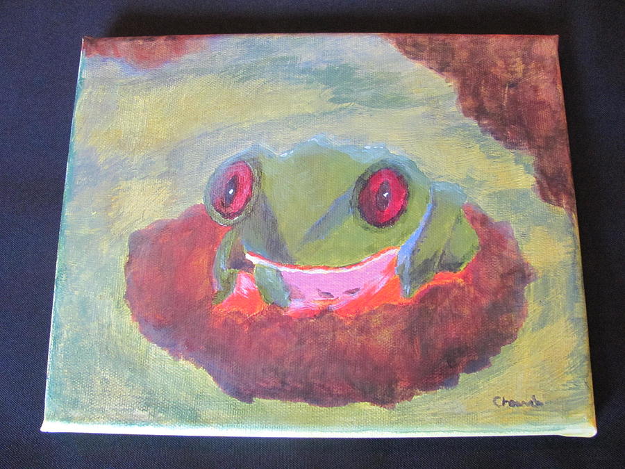 Frog Painting - Bugeye  by Cher Church