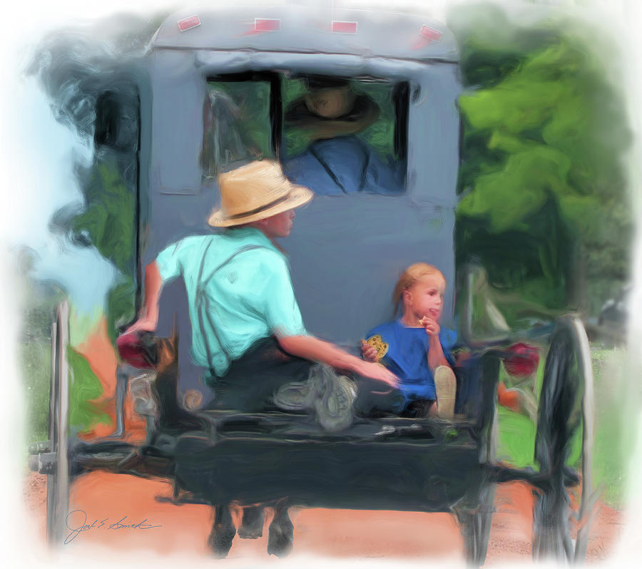 Buggy Travel Painting by Joel Smith