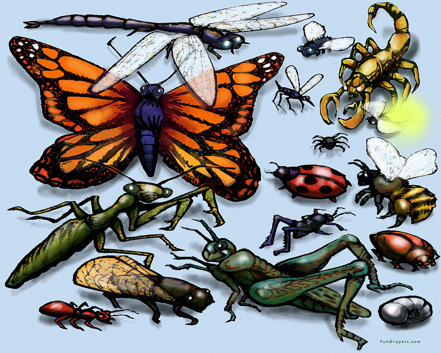 Bugs Painting by Kevin Middleton
