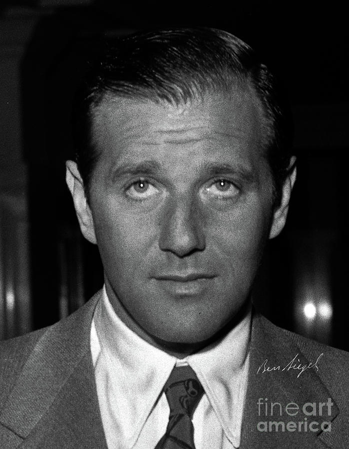 Bugsy Siegel with Signature Photograph by Doc Braham
