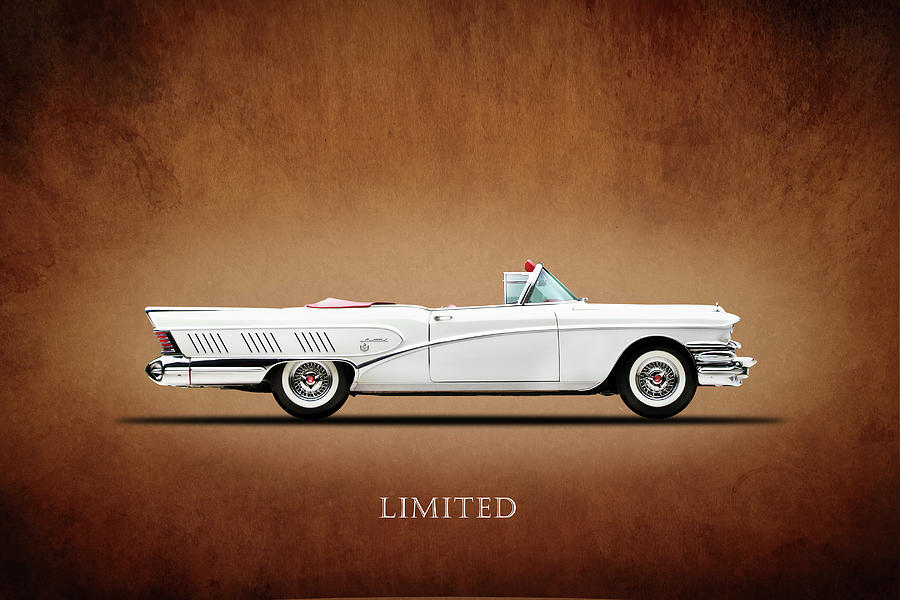 Car Photograph - Buick Limited 1958 by Mark Rogan