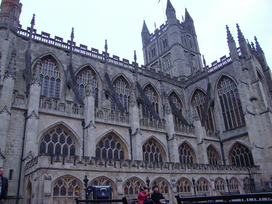 Building in Bath Photograph by Roxy Rich