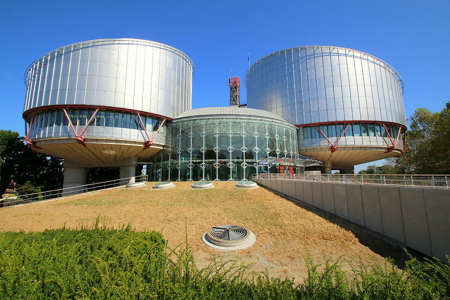 Building of the European Court of Human Rights at Strasbourg Photograph by Frans Sellies