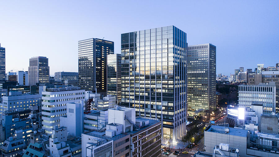 Buildings in Tokyo. Photograph by Kokouu