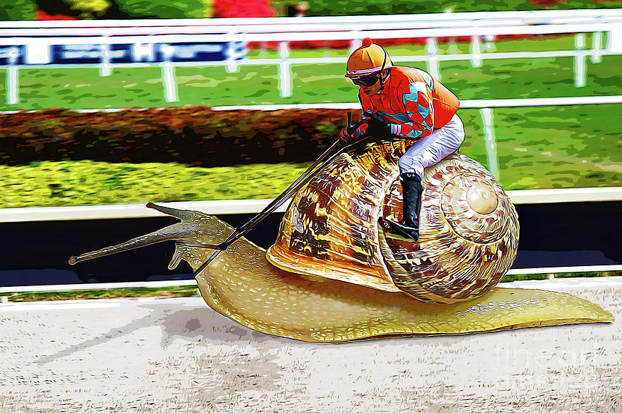 Thoroughbred Mixed Media - Built for Speed by Ed Taylor