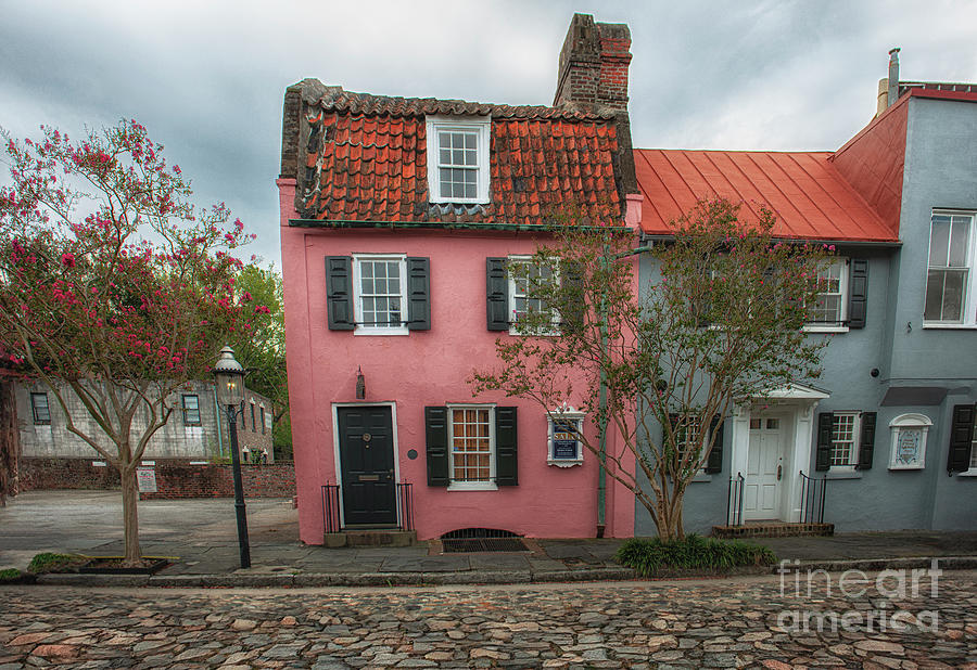 Built In 1694 - Charleston Pink House Photograph
