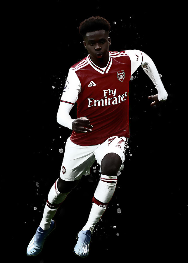 Bukayo Saka Digital Art by Duke Justin