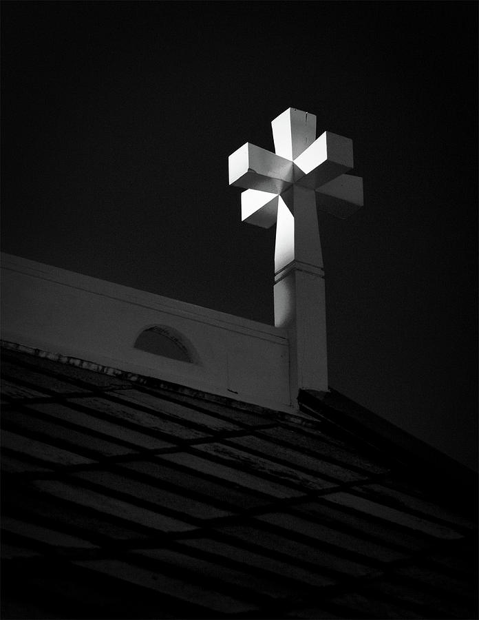Jesus Christ Photograph - Buksnes Church Cross by Dave Bowman