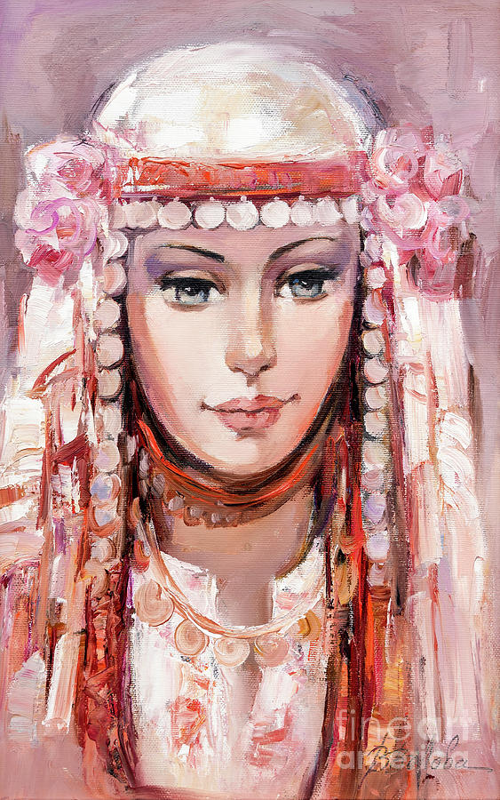 Bulgarian Girl Vii Painting By Vesa Valova