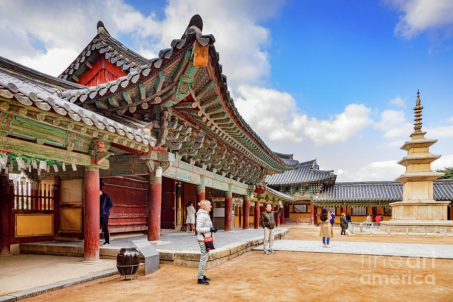 Bulguksa Temple, Gyeong-Ju, South Korea Photograph by Colin and Linda McKie
