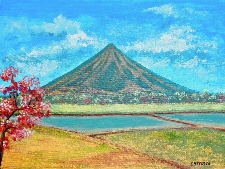 Bulkang Mayon Painting by Cyril Maza | Pixels