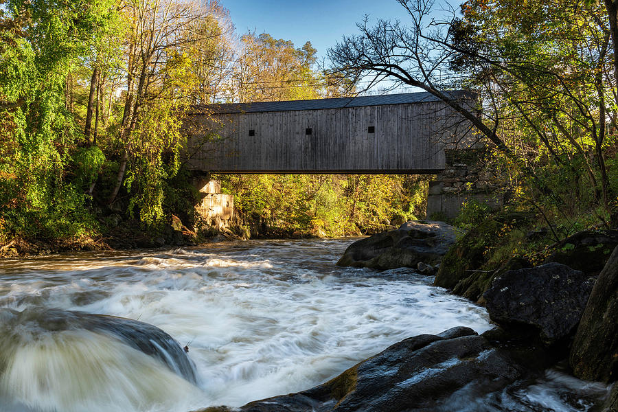 Bull Bridge in Fall Photograph by Scott Cunningham