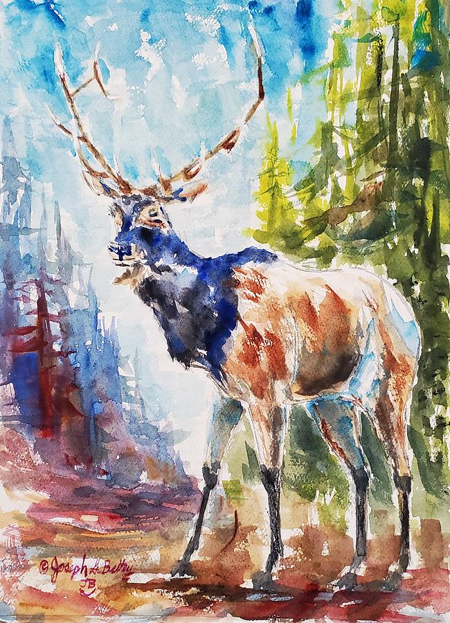 Bull Elk 2 Painting by Joe Beitey | Fine Art America