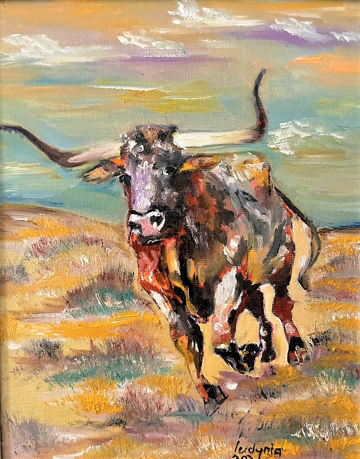 Bull Painting - Bull by Ryszard Ludynia