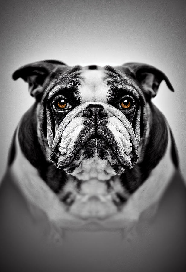 Bulldog Digital Art by Geir Rosset