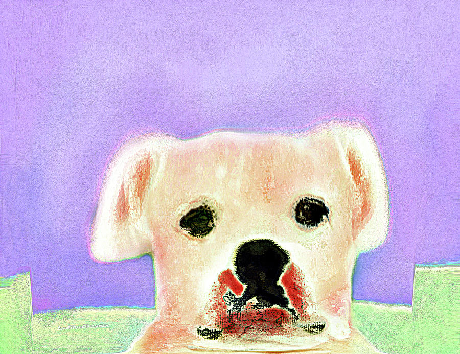 Art Gallery Online Digital Art - Bulldog Rana Art 46 by Miss Pet Sitter