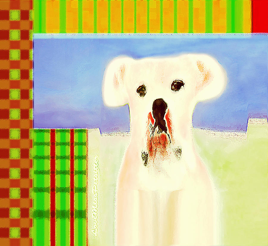 Art Gallery Online Digital Art - Bulldog Rana Art 64 by Miss Pet Sitter