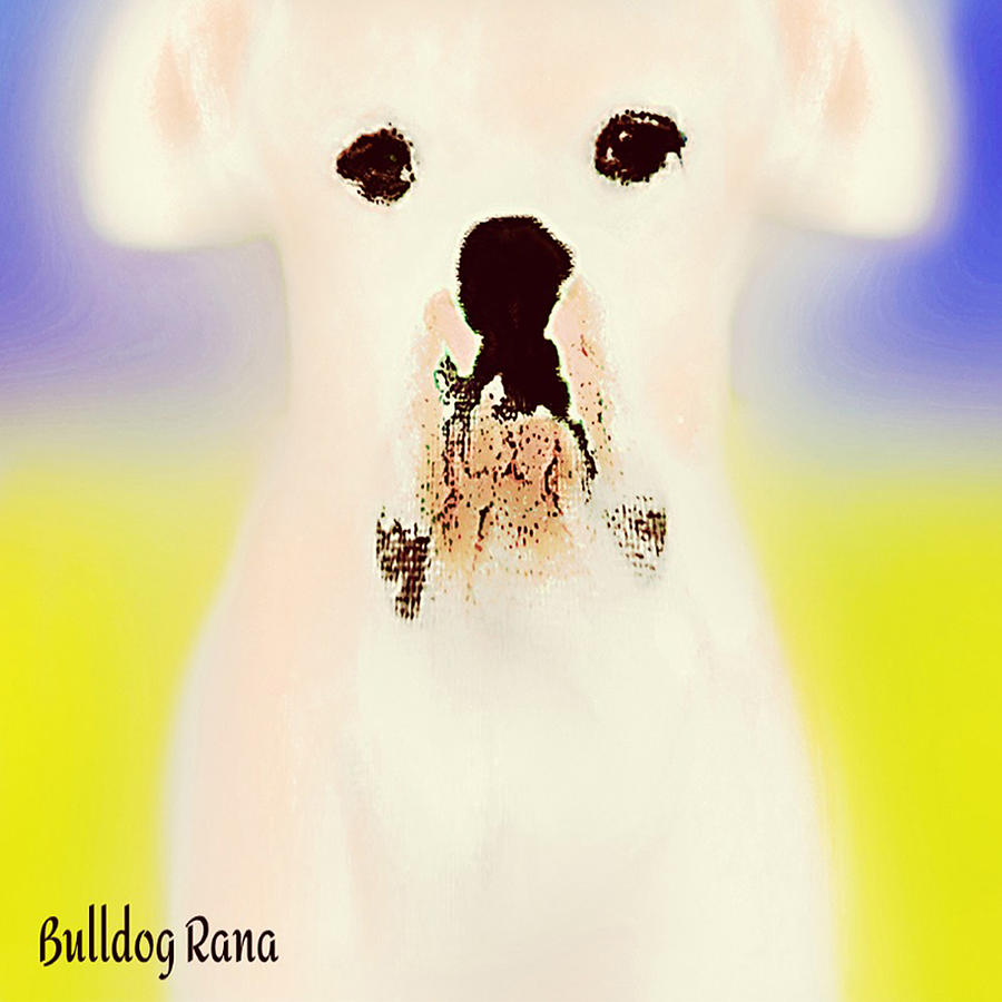 Bulldog Rana Art 85 Digital Art by Miss Pet Sitter