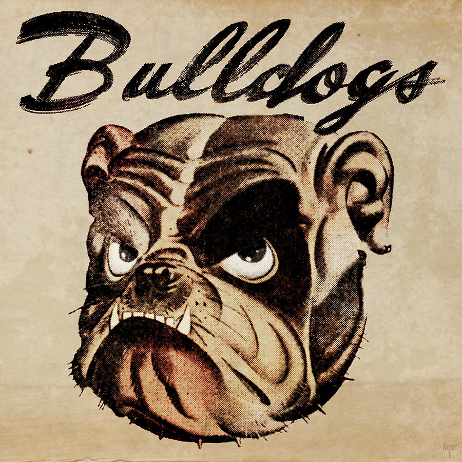 Bulldogs Mixed Media by Row One Brand