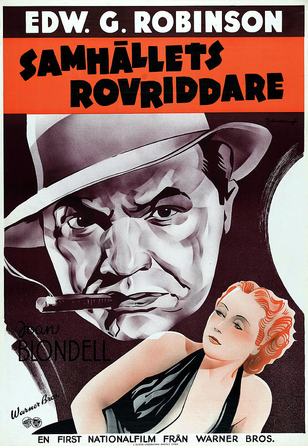 Joan Blondell Mixed Media - Bullets or Ballots, with Edward G. Robinson, 1936 by Movie World Posters