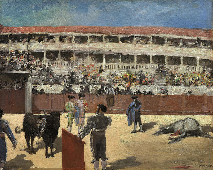 Bullfight. Edouard Manet, French, 1832-1883. Painting by Edouard Manet