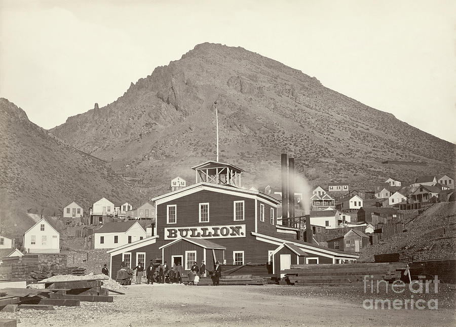 BULLION MINE, NEVADA, c1876 Photograph by Carleton Watkins