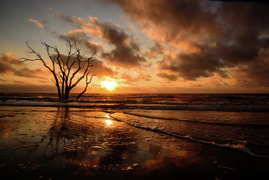 Bulls Island Sunrise Photograph by Colin Hocking