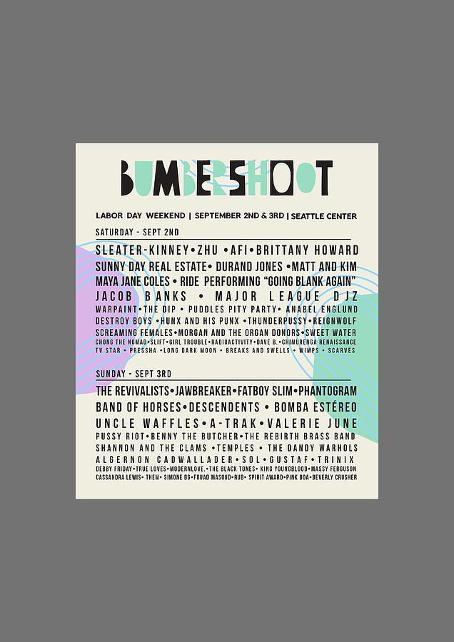 Bumbershoot Music Festival Lineup 2023 Ys11 Digital Art by Yusuf