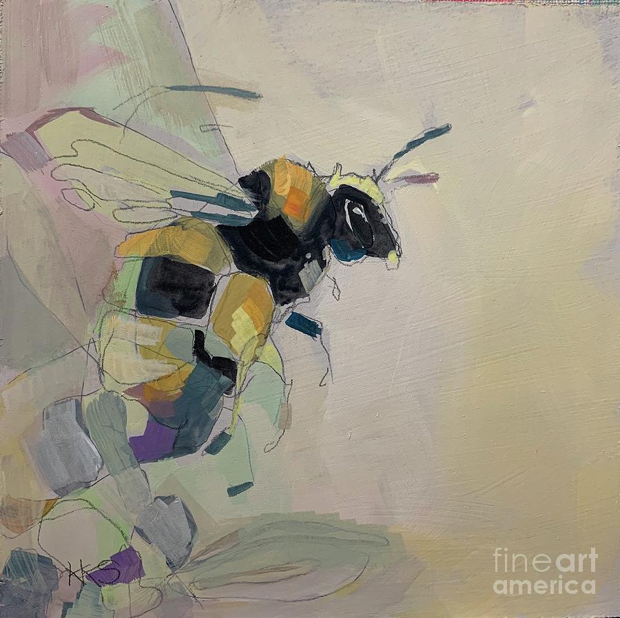 Insects Painting - Bumble 3 by Kimberly Santini