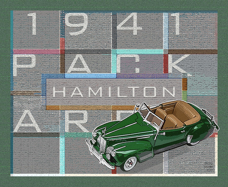 Hamilton Collection / 1941 Packard Digital Art by David Squibb