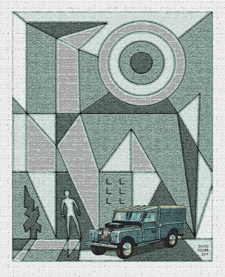 Royal Corgis / Land Rover R.A.F. Digital Art by David Squibb