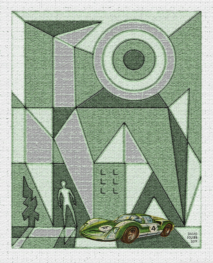 Royal Corgis / Porsche Carrera 6 Digital Art by David Squibb Royal Corgis / Porsche Carrera 6 Digital Art by David Squibb