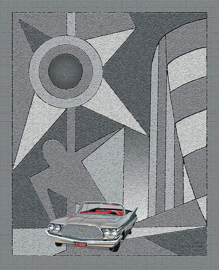 Space Race / Chrysler Digital Art by David Squibb