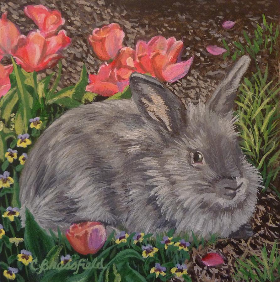 Bun Two Painting by Cynthia Brassfield