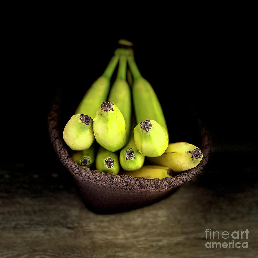 Bunch Of Bananas In A Bowl Photograph by Nina Prommer