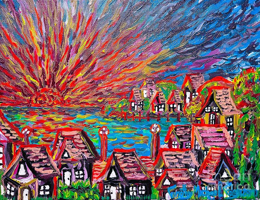 Bungalows  Painting by Timothy Foley