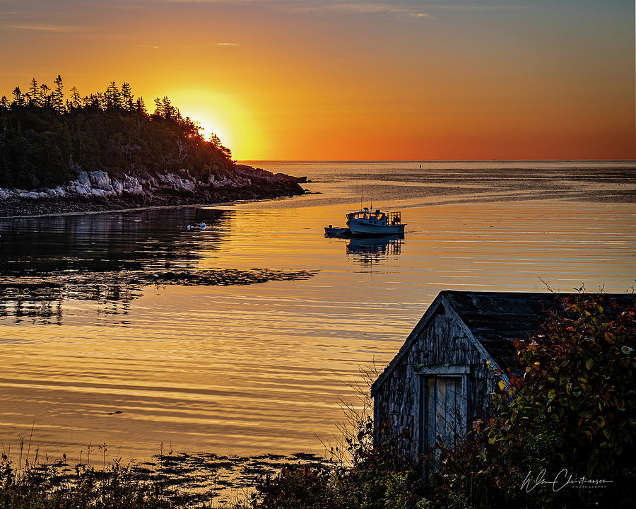 Bunkers Harbor Sunset Photograph by William Christiansen