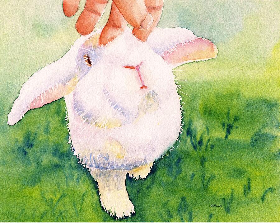 Bunny Love Painting by Carlin Blahnik CarlinArtWatercolor