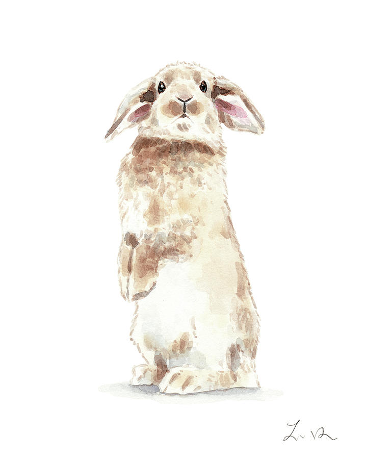 Peter Rabbit Painting - Bunny Rabbit No. 1 by Laura Row