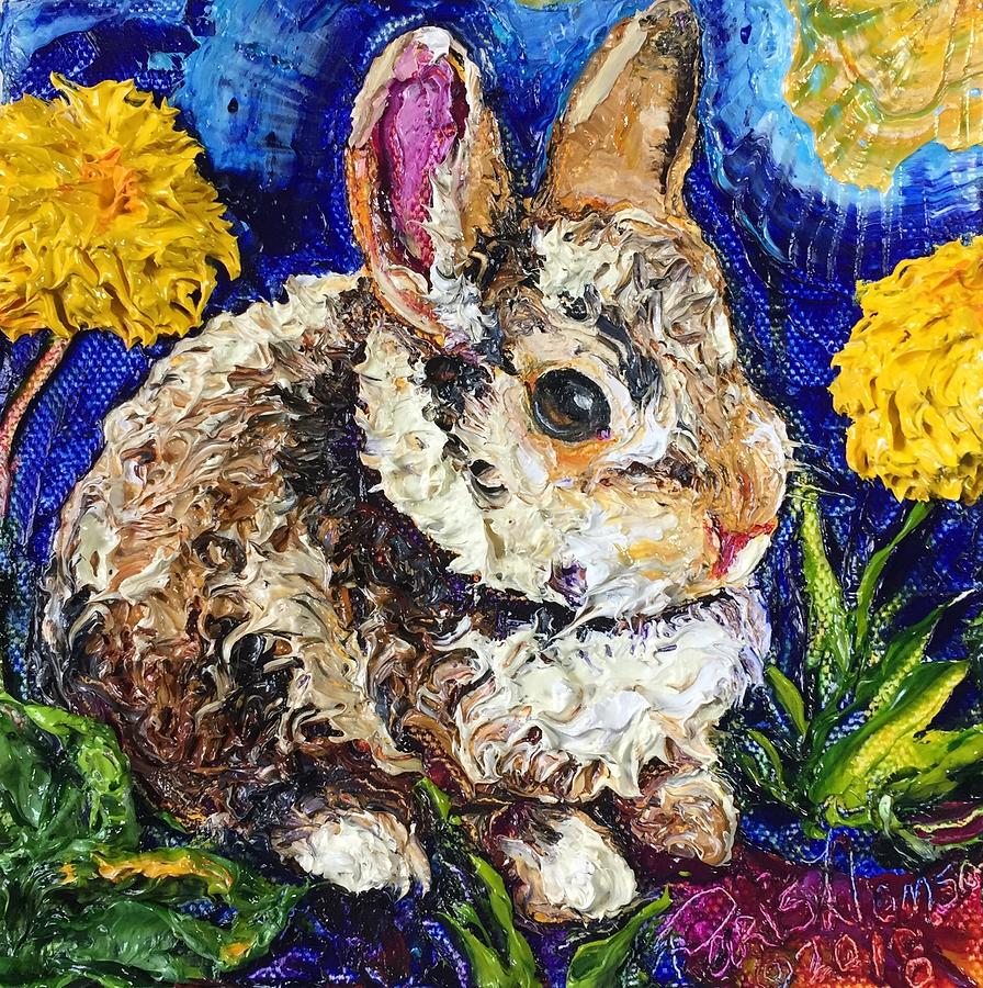 Bunny Rabbit Painting by Paris Wyatt Llanso