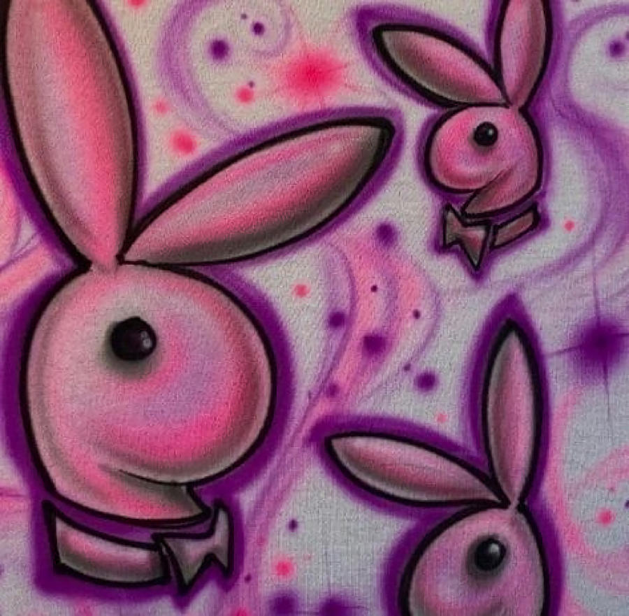 Bunny Y2k Pink Aesthetic Tumblr Painting by Miller Roberts | Pixels