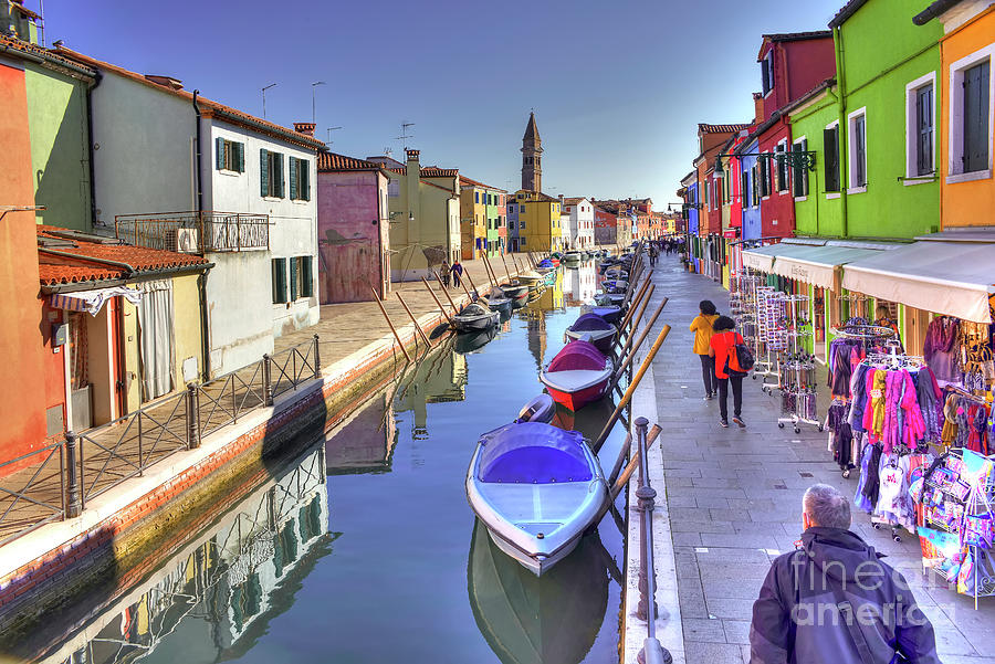 Burano Canal - Italy Photograph by Paolo Signorini